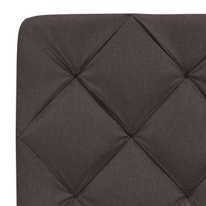 Bettgestell mit LED Dunkelbraun 140x200 cm
