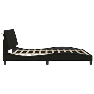 Bettgestell Schwarz 180x200 cm mit LED