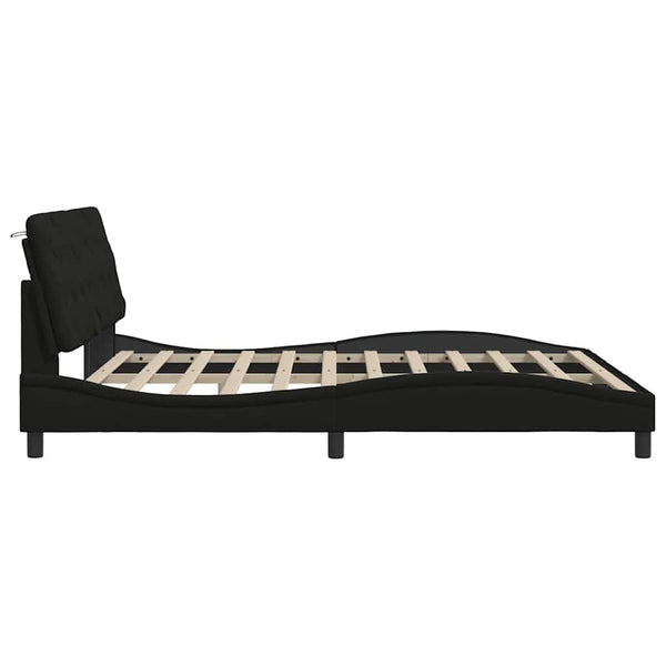 Bettgestell Schwarz 180x200 cm mit LED