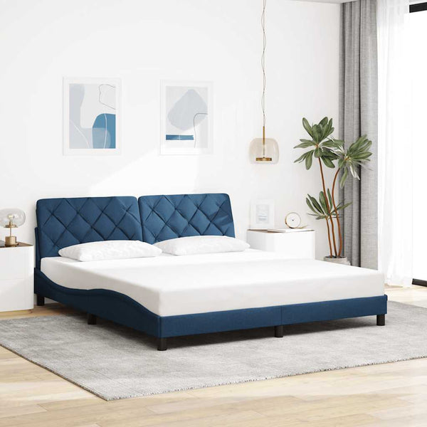 Bettgestell mit LED Blau 180x200 cm