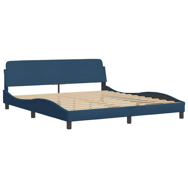 Bettgestell mit LED Blau 180x200 cm