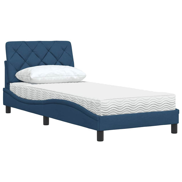 Bett mit Matratze Blau 80x200 cm