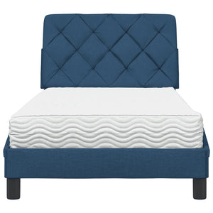 Bett mit Matratze Blau 80x200 cm