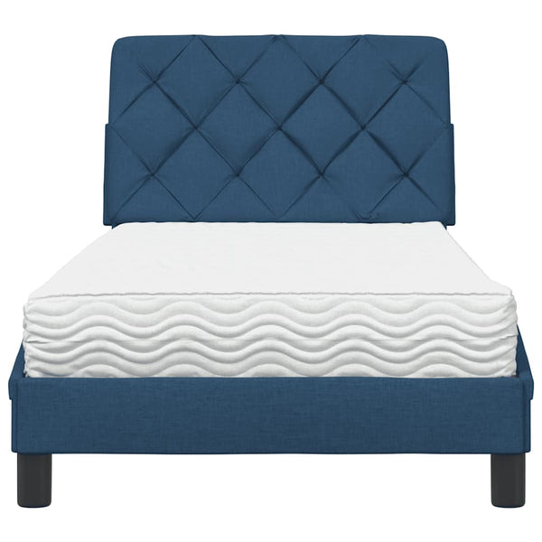 Bett mit Matratze Blau 80x200 cm