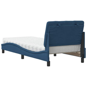Bett mit Matratze Blau 80x200 cm