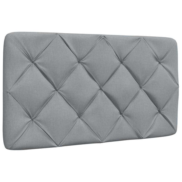 vidaXL Lit avec matelas Gris clair 90x190 cm Tissu