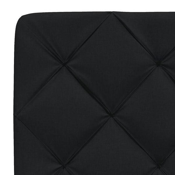 Bett mit Matratze Schwarz 90x190 cm
