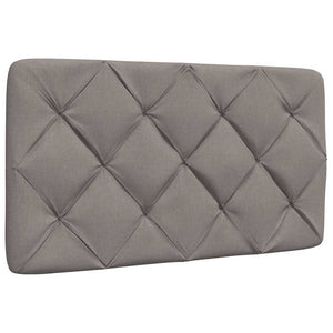Bett mit Matratze Taupe 90x190 cm