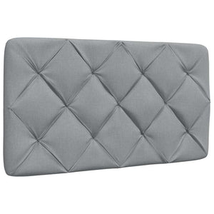 vidaXL Lit avec matelas Gris clair 90x200 cm Tissu