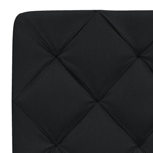 Bett mit Matratze Schwarz 90x200 cm