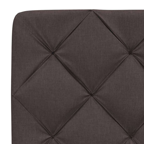 Bett mit Matratze Dunkelbraun 90x200 cm