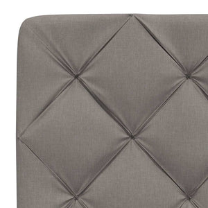 Bett mit Matratze Taupe 90x200 cm