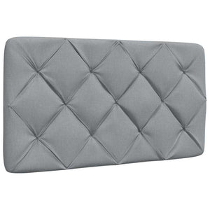 vidaXL Lit avec matelas Gris clair 100x200 cm Tissu