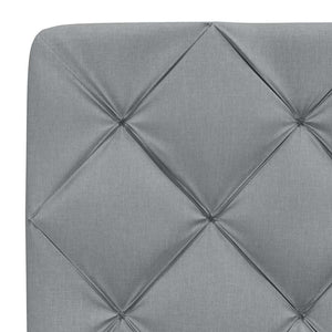 vidaXL Lit avec matelas Gris clair 100x200 cm Tissu