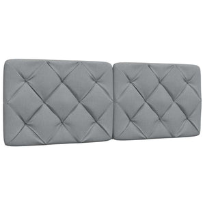 vidaXL Lit avec matelas Gris clair 120x200 cm Tissu