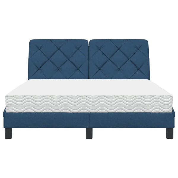 Bett mit Matratze Blau 120x200 cm