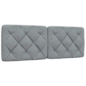 vidaXL Lit avec matelas Gris clair 140x190 cm Tissu