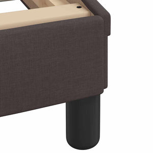 Bett mit Matratze Dunkelbraun 140x190 cm