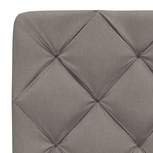Bett mit Matratze Taupe 140x190 cm