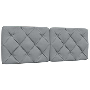 vidaXL Lit avec matelas Gris clair 140x200 cm Tissu