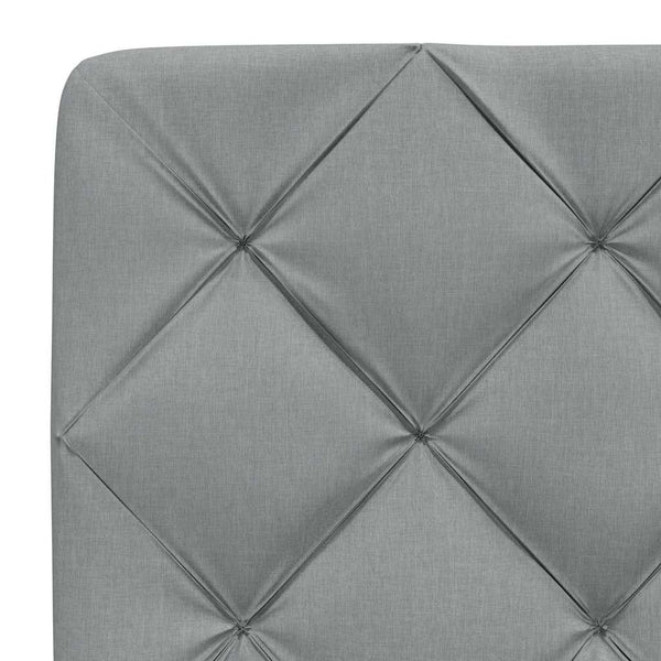 vidaXL Lit avec matelas Gris clair 140x200 cm Tissu