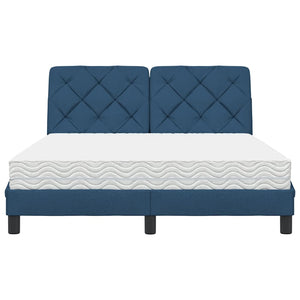 Bett mit Matratze Blau 140x200 cm