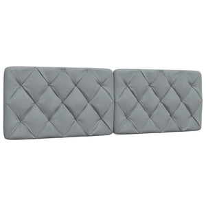 vidaXL Lit avec matelas Gris clair 160x200 cm Tissu