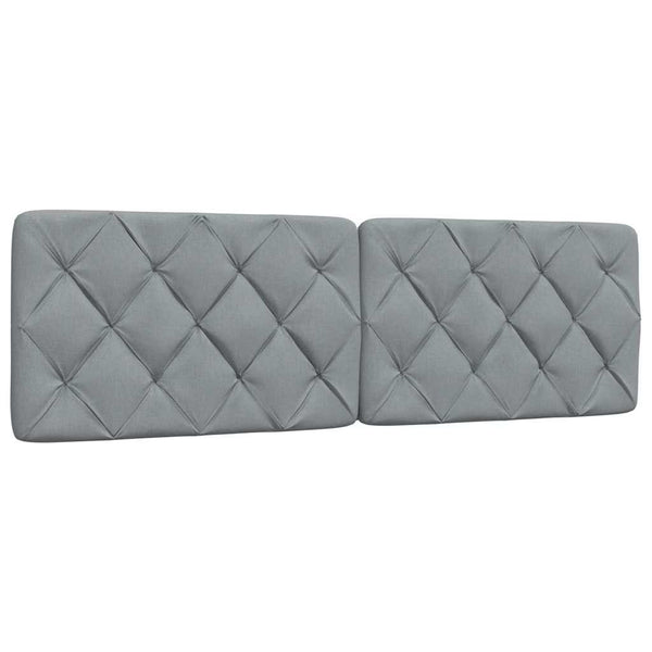 vidaXL Lit avec matelas Gris clair 160x200 cm Tissu