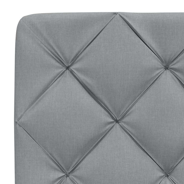 vidaXL Lit avec matelas Gris clair 160x200 cm Tissu