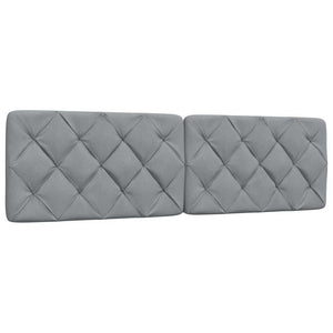 vidaXL Lit avec matelas Gris clair 180x200 cm Tissu