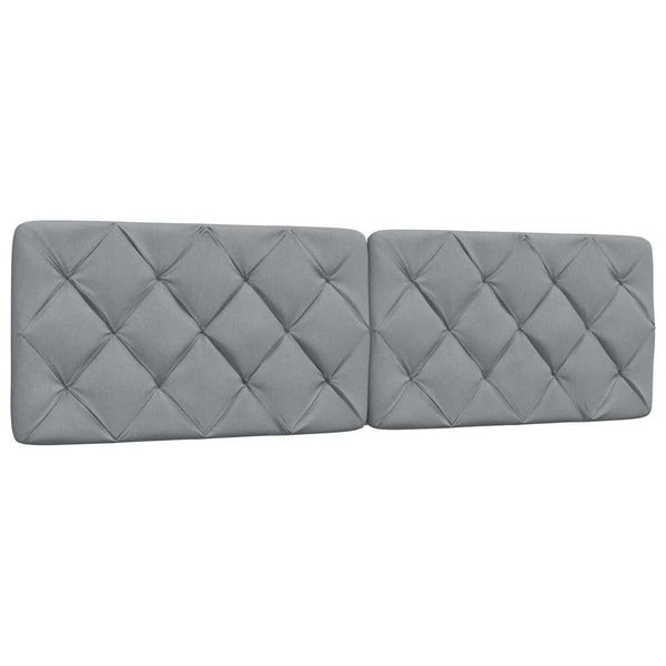 vidaXL Lit avec matelas Gris clair 180x200 cm Tissu