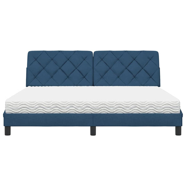Bett mit Matratze Blau 180x200 cm