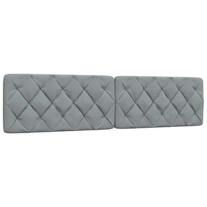 vidaXL Lit avec matelas Gris clair 200x200 cm Tissu