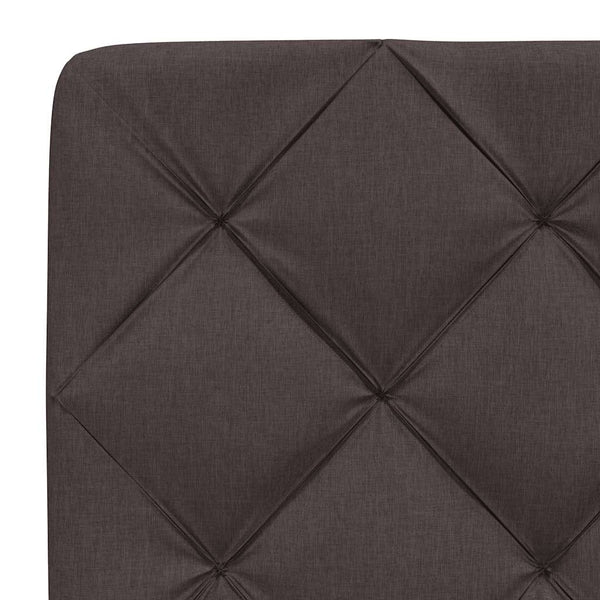 Bett mit Matratze Dunkelbraun 200x200 cm