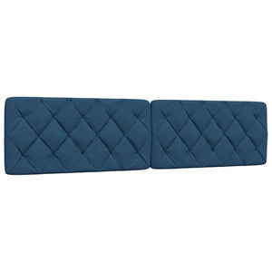 Bett mit Matratze Blau 200x200 cm