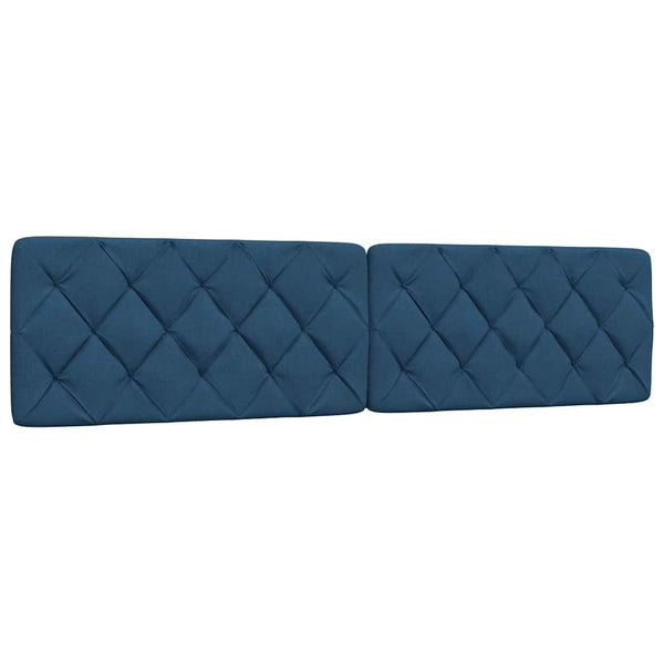 Bett mit Matratze Blau 200x200 cm
