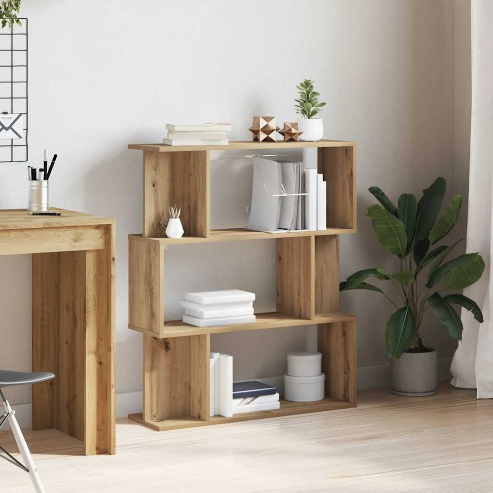 vidaXL Bookshelf Artisan Oak 80x24x96 cm Engineered Wood