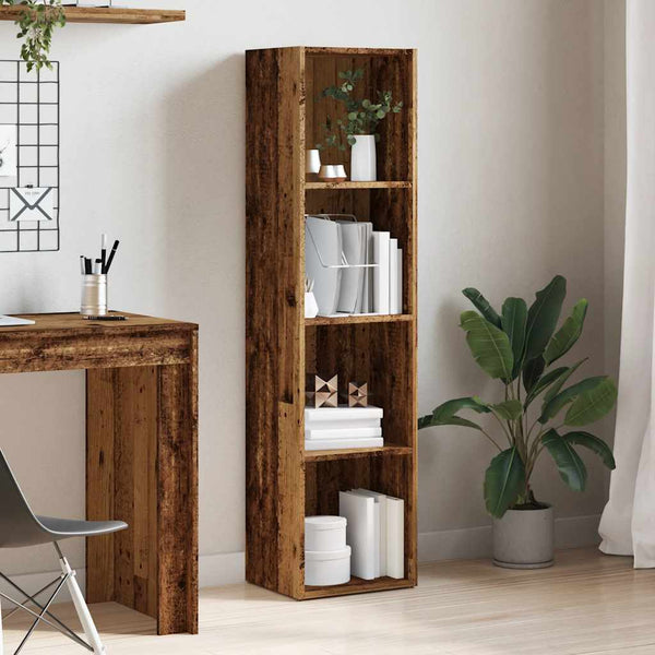 Bücherregal Altholz-Optik, 143 cm hoch