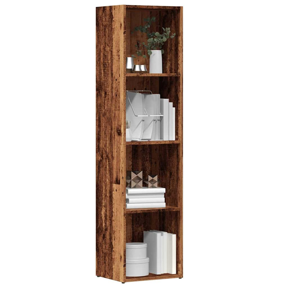 vidaXL Bookshelf Reclaimed Wood Look 36x30x143 cm Engineered Wood