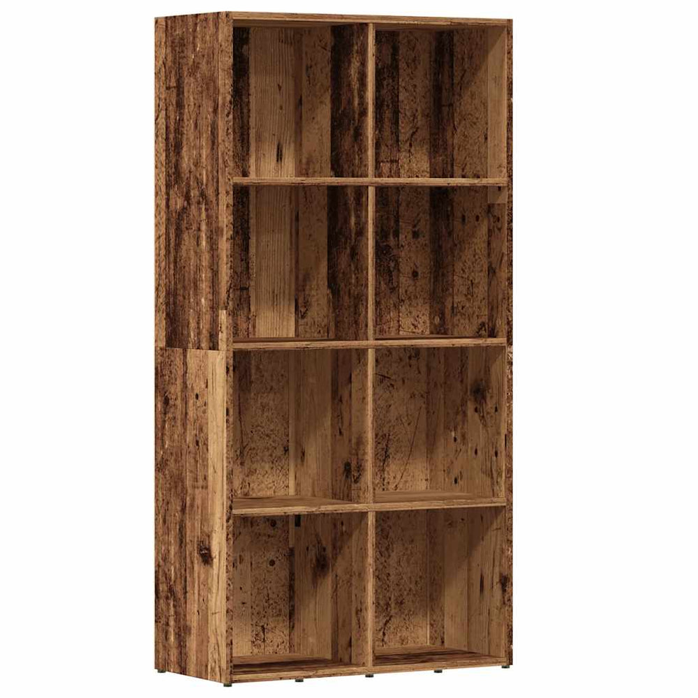 Bücherregal Altholz-Optik, 130 cm hoch