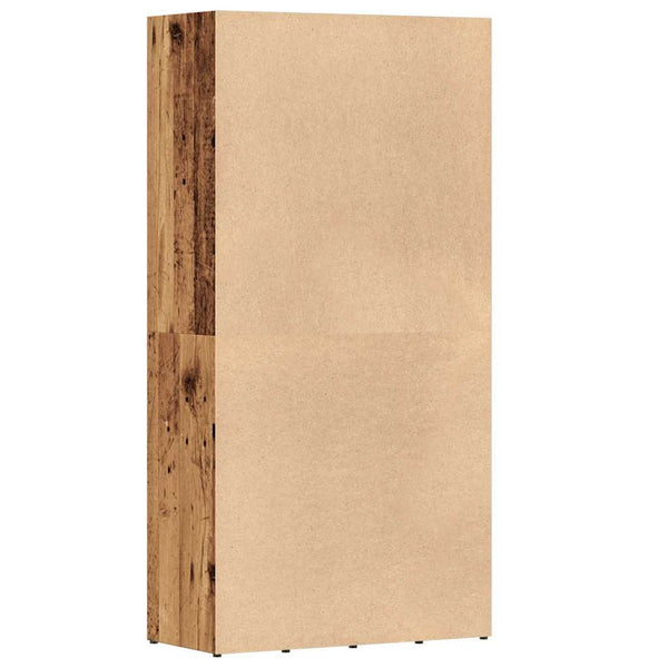 Bücherregal Altholz-Optik, 130 cm hoch