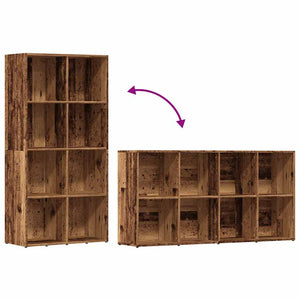 Bücherregal Altholz-Optik, 130 cm hoch