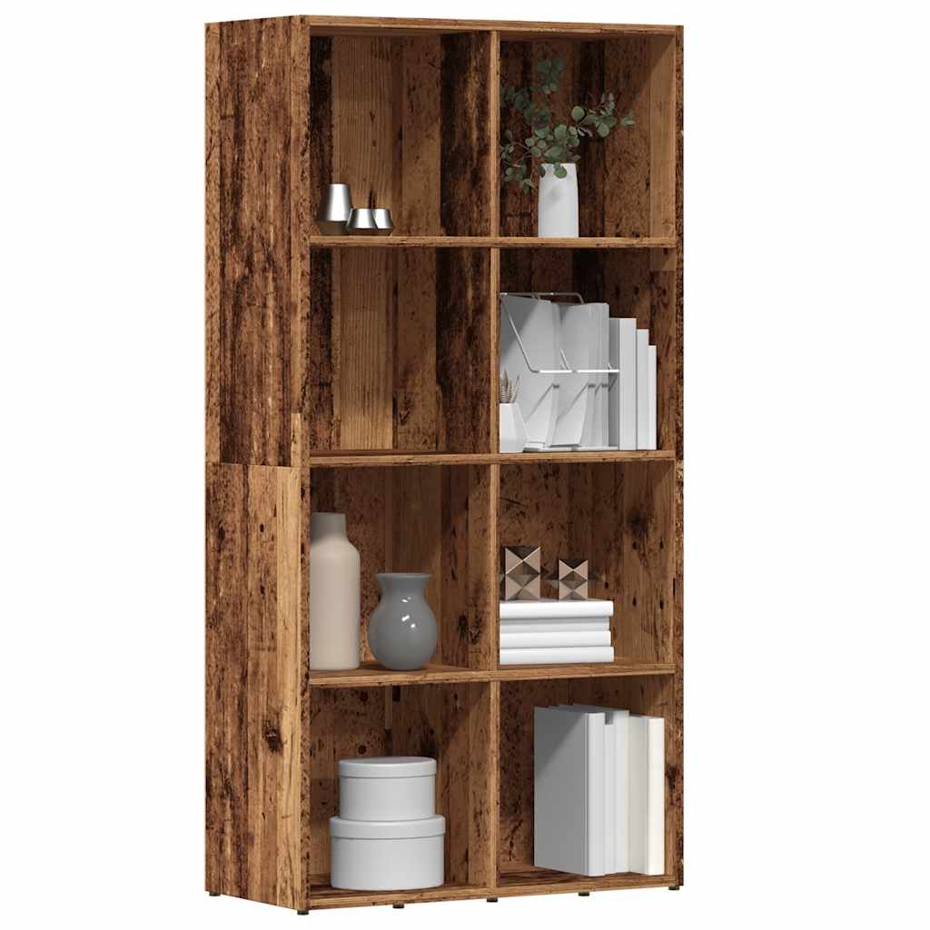 Bücherregal Altholz-Optik, 130 cm hoch