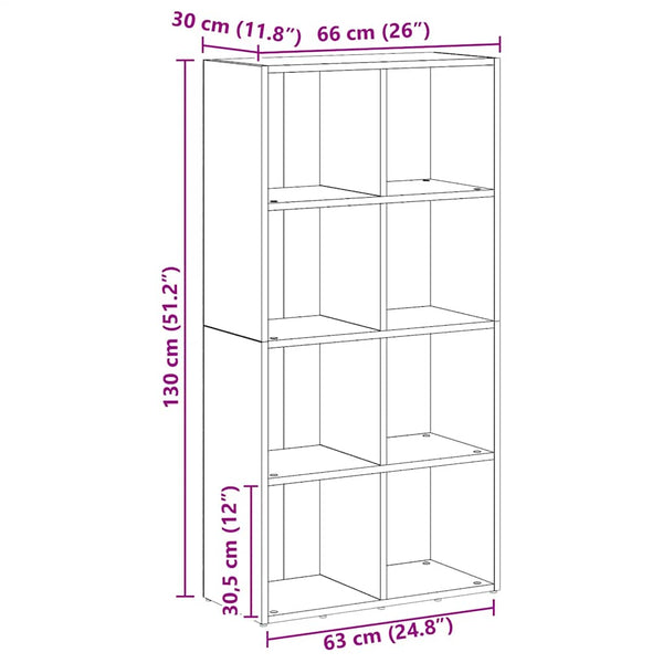 Bücherregal Artisan Eiche 66x130 cm