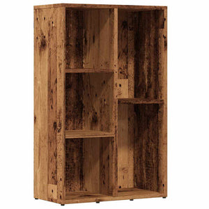Bücherregal Altholz-Optik, 80 cm hoch