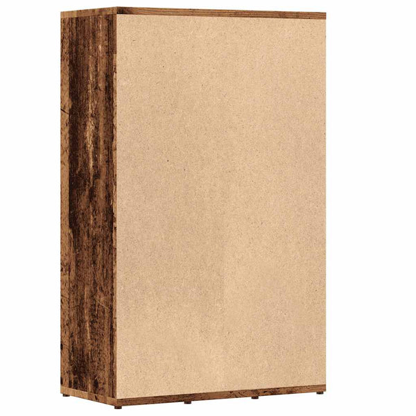 Bücherregal Altholz-Optik, 80 cm hoch