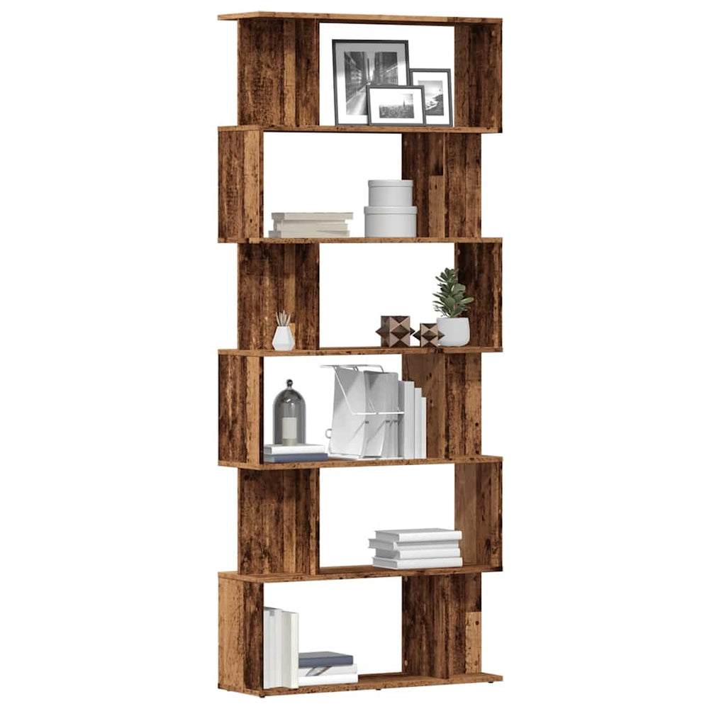 vidaXL Bookcase Reclaimed Wood Look 80x24x192 cm Engineered Wood