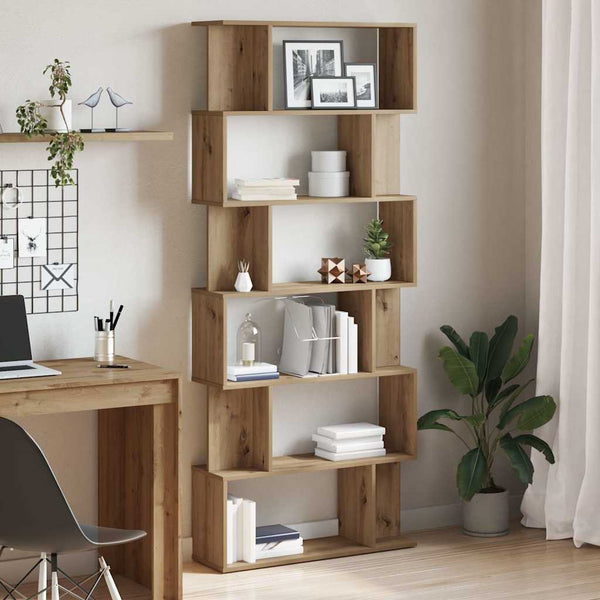 Bücherregal Artisan Eiche 80x24x192 cm