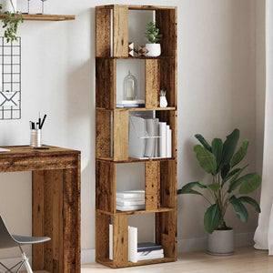 Bücherschrank Altholz-Optik 45x24x159 cm