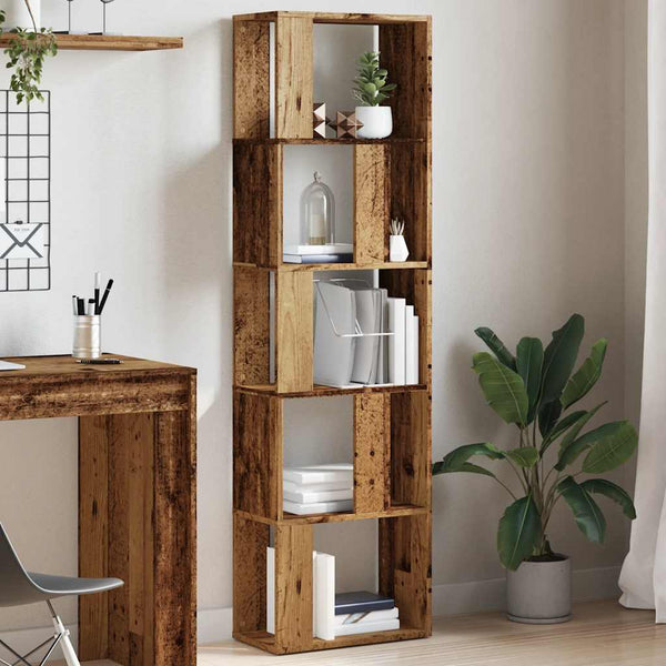 Bücherschrank Altholz-Optik 45x24x159 cm